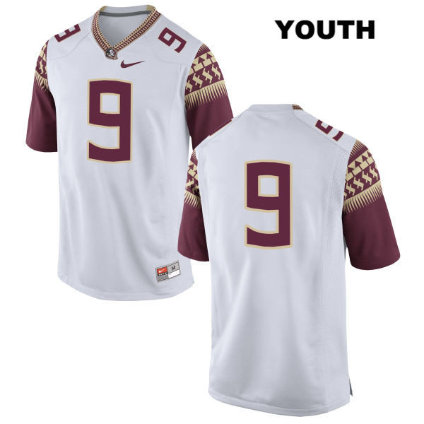 Youth NCAA Nike Florida State Seminoles #9 Jacques Patrick College No Name White Stitched Authentic Football Jersey TNN8069WC